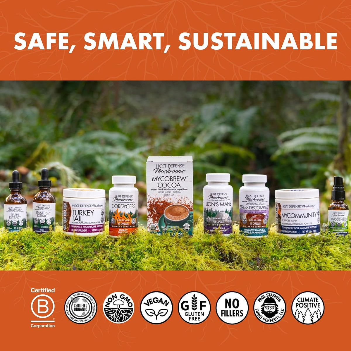 Host Defense Breathe supplement box and bottle lifestyle display