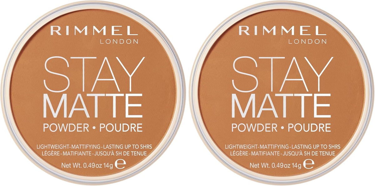 Rimmel London Stay Matte - 016 Deep Beige - Pressed Powder, Lightweight, High Coverage, Shine Control, 0.49oz - Image 10