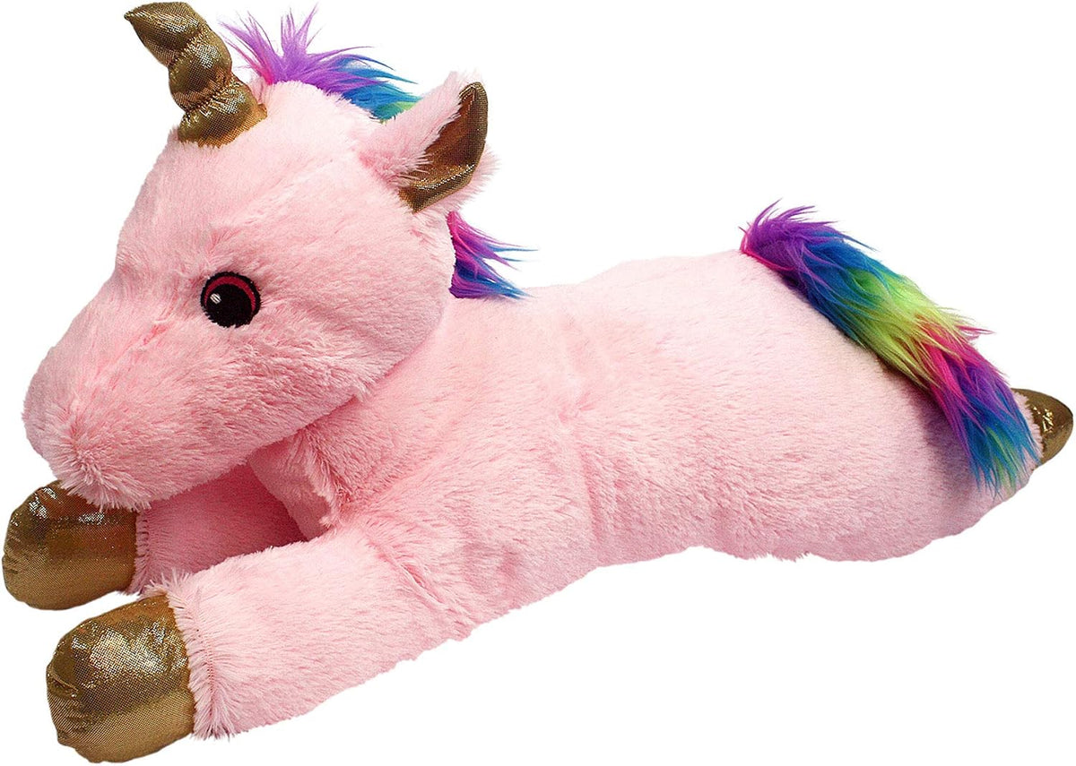 Multipet jumbo unicorn dog toy front view