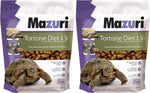 Mazuri 12 Ounce low starch tortoise diet bag close up