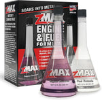 ZMAX Engine and Fuel Formula Kit front view showing two twelve ounce bottles for automotive performance maintenance