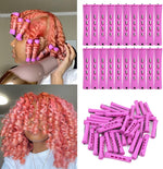100pcs Perm Rods Set - 5 Sizes Cold Wave Rollers for Natural Curling, Styling and Hairdressing (Orange, Purple, Gray, Blue, Yellow) - Image 10