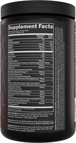 Rule 1 preLIFT Fruit Punch supplement facts nutritional panel label