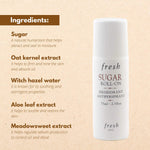 Fresh Sugar Roll-On Deodorant 75ml back panel showing directions and alcohol free formula