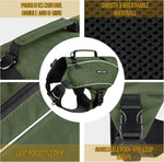 Underbelly perspective showing the breathable no-slide mesh lining and adjustable polymer chest straps.