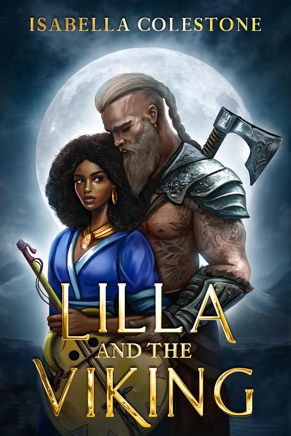Isabella Colestone Lilla And The Viking book cover front view featuring dark historical romance theme