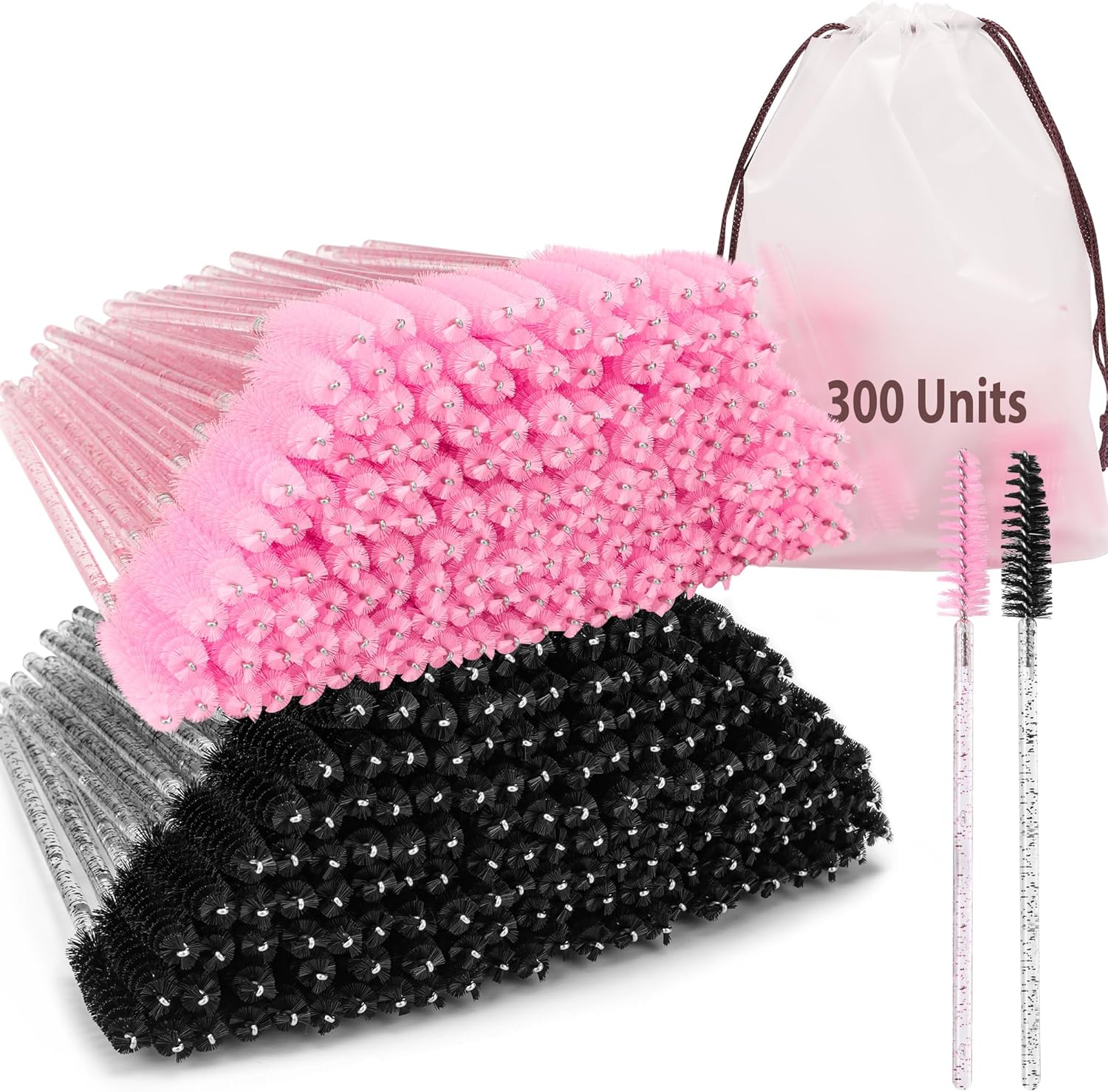Myaokue-up 300 pcs crystal mascara wands front view