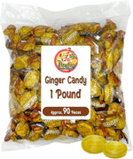 Spicy sweet ginger hard candies for nausea relief and travel comfort
