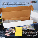 BCW storage box with tuck top lid open