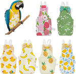 Telooco reusable bird diaper 6 piece pack front view showcasing colorful fruit and animal patterns