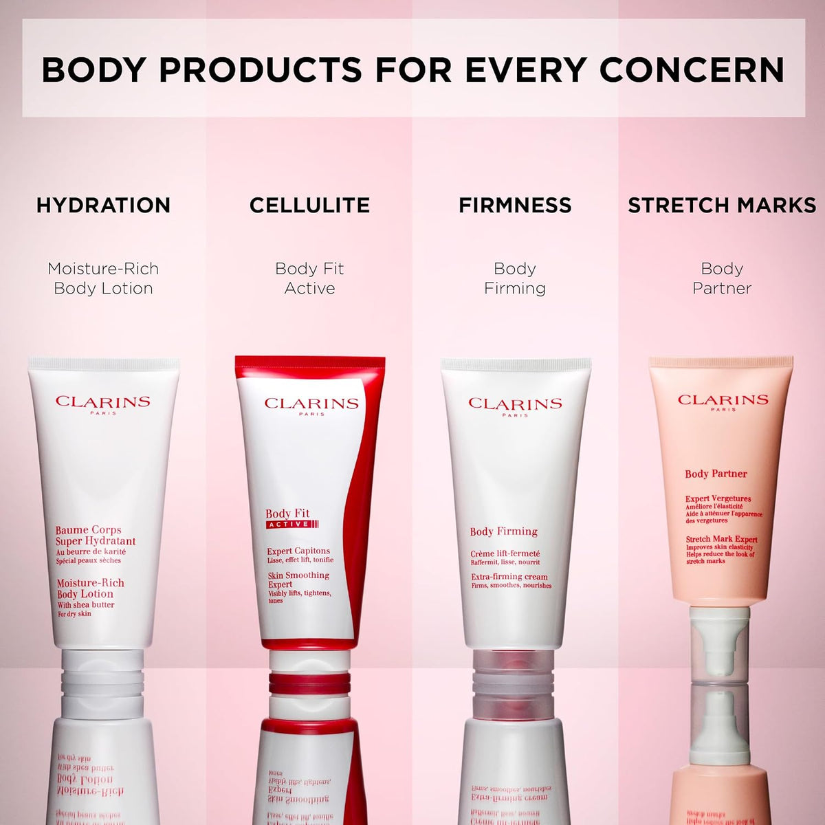 Clarins Extra-Firming Body Cream lifestyle application shot