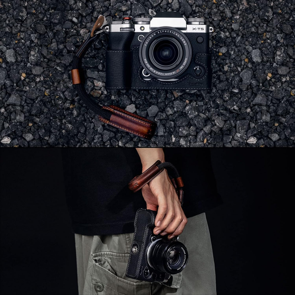 SMALLRIG Camera Wrist Strap, Vintage Leather Camera Hand Strap for DSLR SLR Mirrorless, Adjustable Safety for Fujifilm X-T5 X-T4 X-T3 X-T30 X-E4 X100V and Other Compact Cameras, Brown - 3926 - Image 9