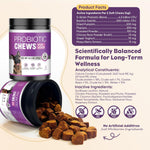 Close up of probiotic chews texture and appearance
