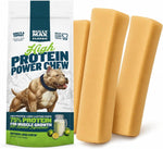 Bully Max High Protein Power Dog Chews - 75% Protein, All-Natural Long Lasting Yak Chews for Aggressive Chewers - Grain-Free Dental Dog Food Treats for Small, Medium & Large Breed Dogs - Lime, 1 Pack - Image 10