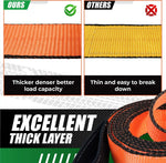 Sling straps applied securely around heavy cargo for transport stability