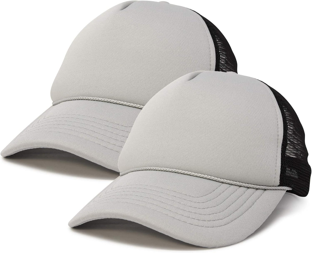 DALIX Two Tone Blank Trucker Hats Caps (2 for 1) - Image 13