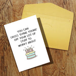 Qiliji novelty birthday card lifestyle product shot
