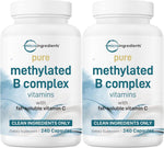 Micro Ingredients Pure Methylated B Complex front view bottle
