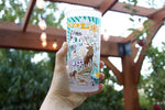 Catstudio frosted drinking glass featuring hand-drawn regional artwork