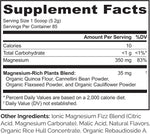 Naturelo magnesium raspberry lemon powder texture close up