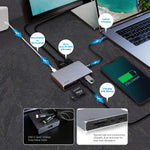 CalDigit USB-C 10Gb/s SOHO Dock - Up to 4K 60Hz, HDMI 2.0b, DisplayPort 1.4, 10Gb/s USB A & USB C, UHS-II microSD and SD Card Readers, Bus Power and Passthrough Charging, Steam Deck Compatible - Image 6