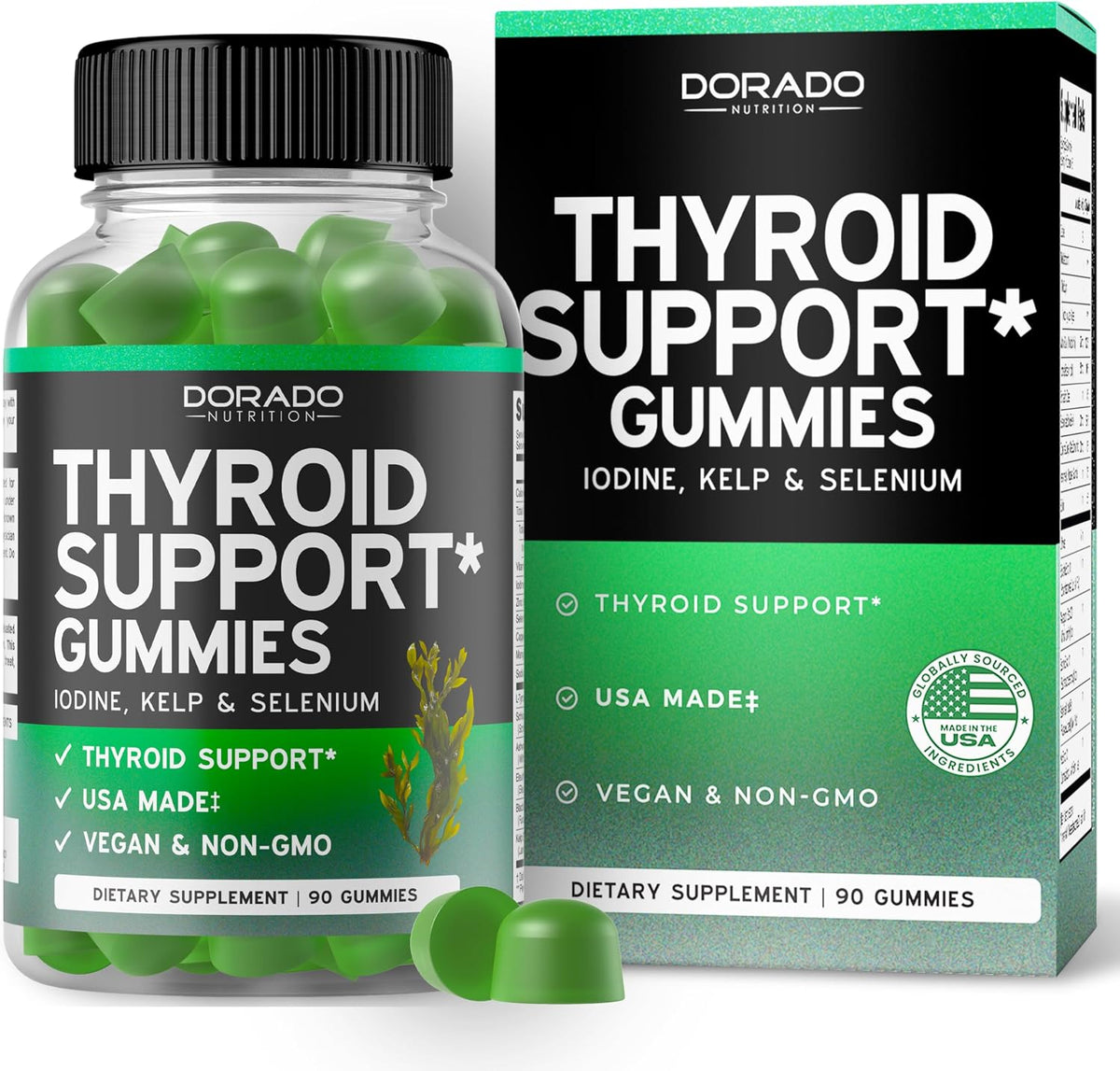 Dorado Nutrition Thyroid Support Gummies front view packaging