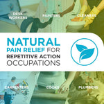 BraceAbility forearm pain relief band full product layout
