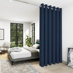 Deconovo Room Divider Curtains for Living Room 84 Inches Long, Door Curtain | Sliding Door Curtain 1 Panel, Wide Blackout Curtain, Privacy Drape for Patio Door, Black, 80 x 84 Inch - Image 14