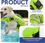 Asenku pet safety vest with removable front float pad for dogs