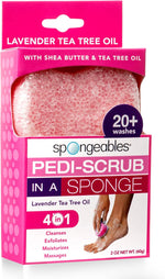 Spongeables Pedi Scrub Foot Exfoliating 5+ Wash Travel Sponge, Citron Eucalyptus, 1 Count - Image 11