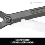 Full length display of Corona manual garden trimming tool