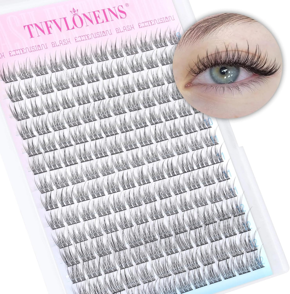 Natural Lash Clusters Wispy Cluster Eyelash Extensions Left&Right Cluster Lashes C Curl Individual Lashes Extension DIY Natural Eye Lash Clusters by TNFVLONEINS - Image 10