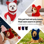 Close up of adjustable drawstring on dog snood