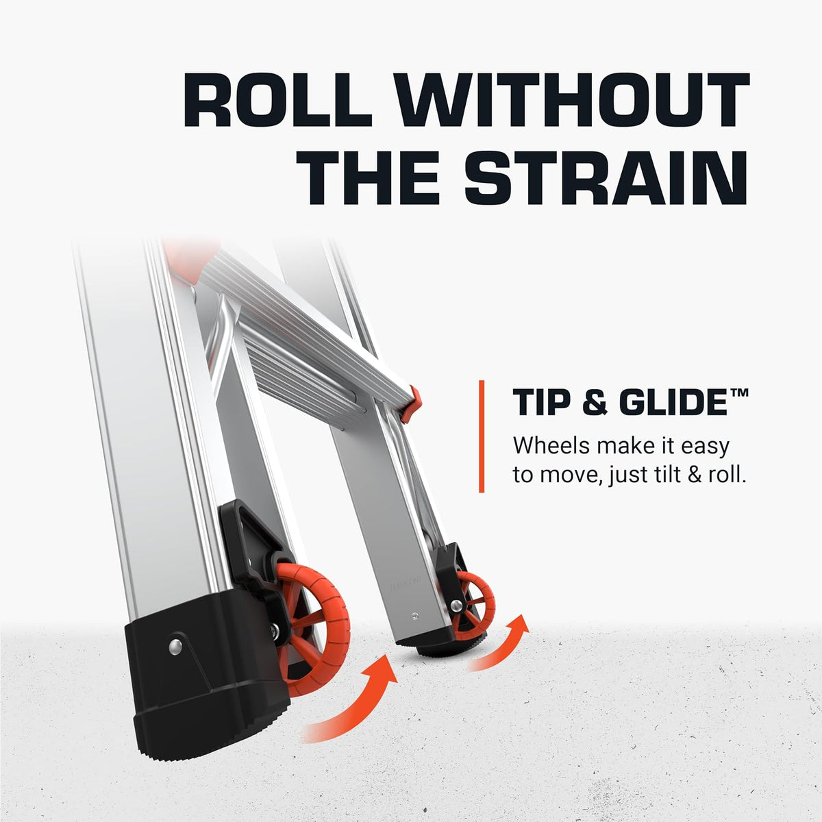 Little Giant retrofit ladder wheels with mounting hardware