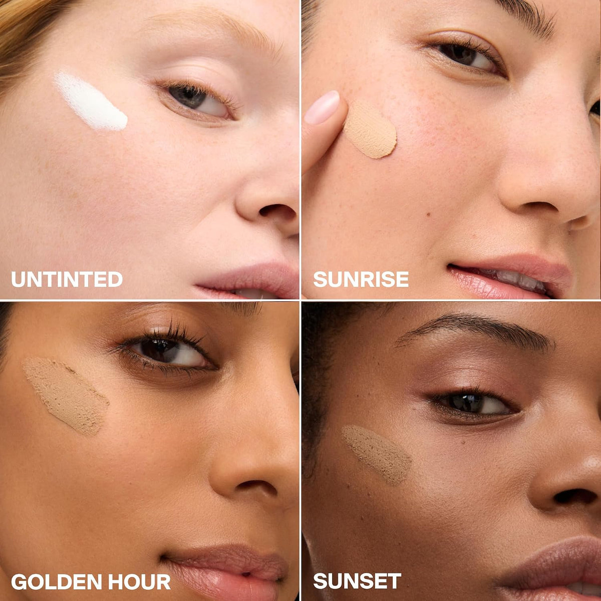 Supergoop Mineral Mattescreen SPF 40 lifestyle application shot