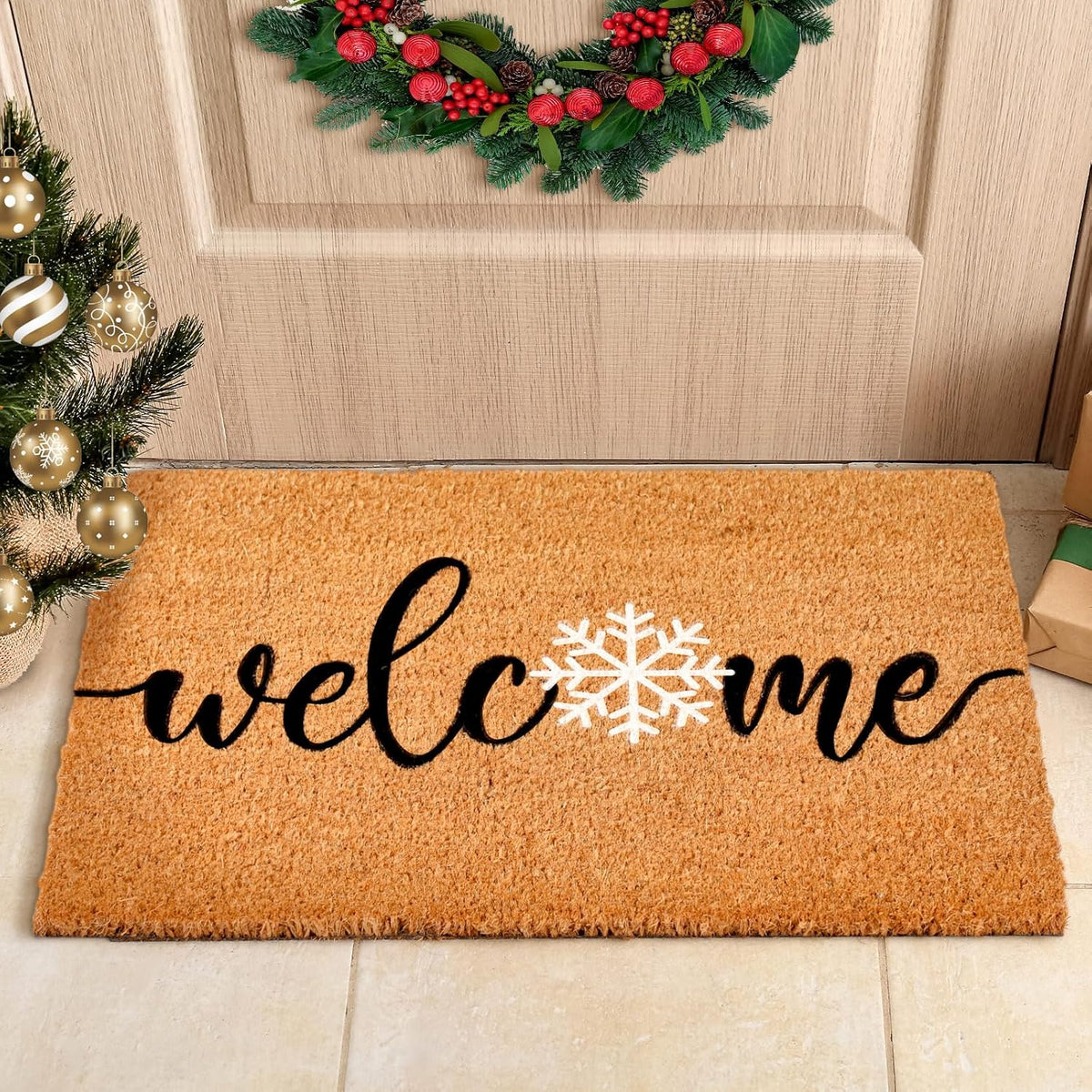 Ceenna seasonal holiday decor mat styled setup