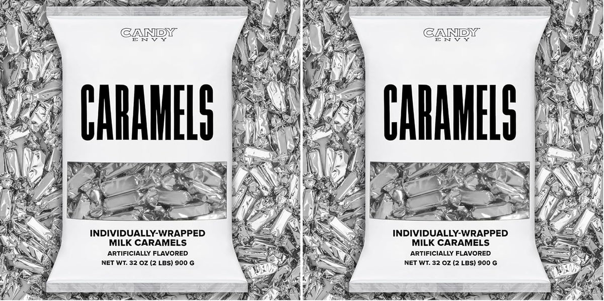 Candy Envy - Individually Wrapped Caramels - Silver Wrapper - 2 Pound Bulk Silver Candy - Image 10