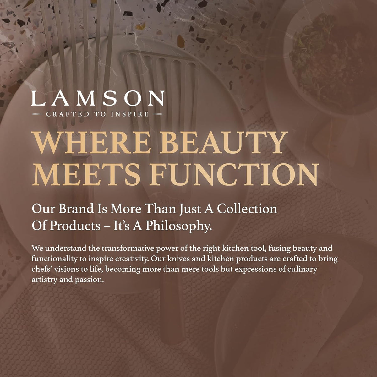 Lamson right-handed frying spatula highlighting precision slots