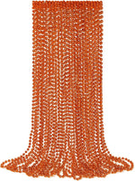 YAXINRUI 12 PCS Red Bead Necklaces, Christmas Mardi Gras Bead Necklaces, Red Valentine Necklace, 33 Inch 7 mm Round Beaded Necklaces for Mardi Gras Christmas Valentine Festive Events, Party Favors - Image 9