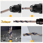 Rogaper 135 degree split point drill bit tip