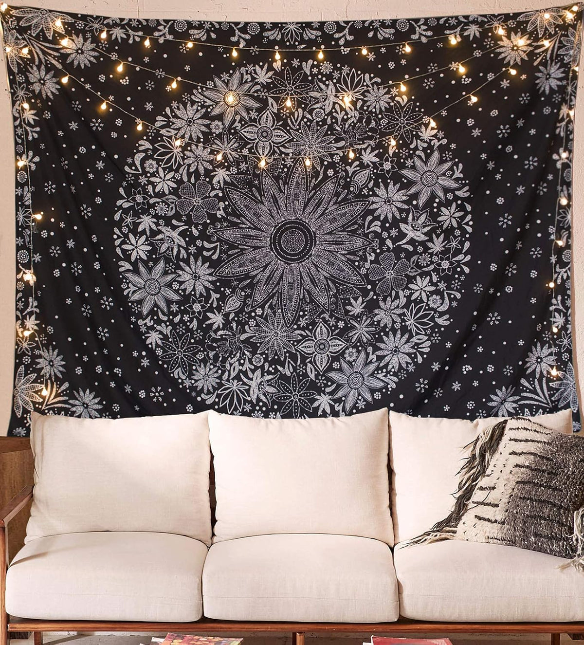 Neasow bohemian tapestry wall hanging front view aesthetic