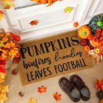 Fall Pumpkin Coir Doormat Pumpkin Welcome Doormats Autumn Non Slip Floor Mats Thanksgiving Fall Indoor Entrance Door Mat Porch Front Decor, 16 x 28 Inch - Image 11