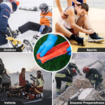 Multi-size splint bundle laid flat on surface