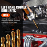 Coobeast left handed drill bits and spiral extractors close up