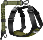 Pawaboo Dog Seat Belt Harness for Car, Dog Car Harness Seatbelt with Double Clips, Adjustable Breathable Pet Vest & Dogs Safety Tether with Elastic Bungee for Small Medium Large Pet, L, Black - Image 12