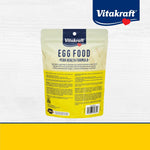 Close up of Vitakraft VitaSmart egg food dry consistency