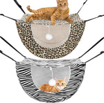Unittype 2 Pieces Cat Cage Hammock Hanging Pet Bed Double Layer Soft Plush Hanging Pet Comfortable Hammock Bed for Indoor Kitten Ferret Hamster Rabbit or Small Animals, 2 Styles(Boho) - Image 9