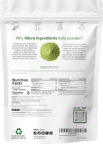 Micro Ingredients kale powder nutritional label and ingredients