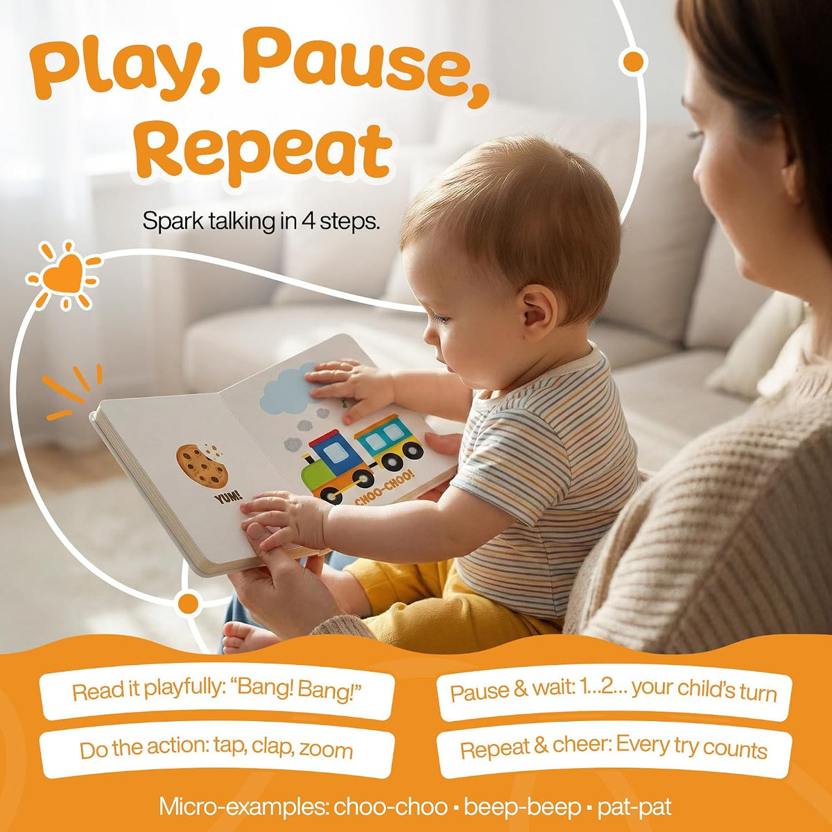 Speech therapist written toddler book back cover