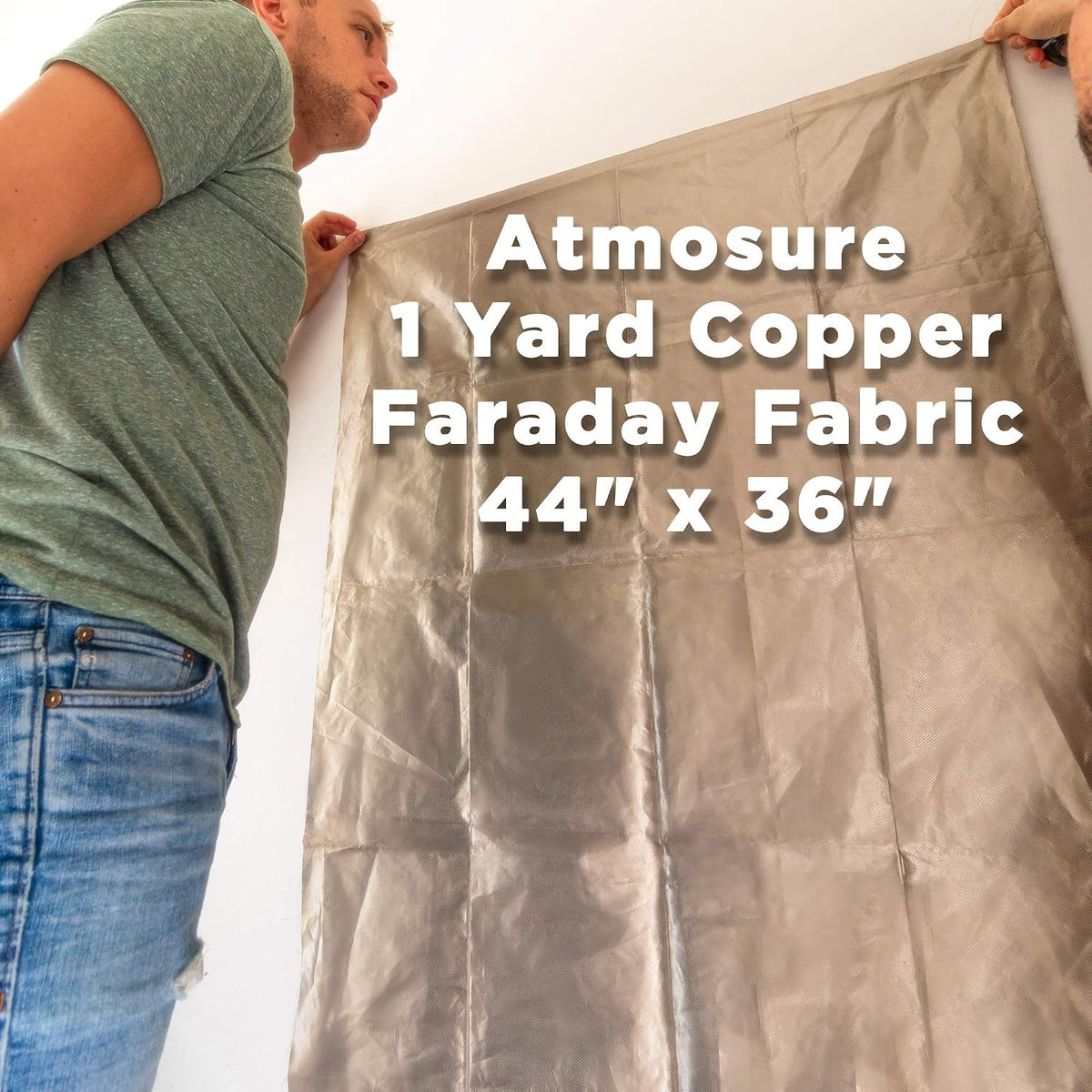 ATMOSURE Faraday Fabric & Tape Kit for DIY - 44x36 Fabric, 197" Tape - Image 6